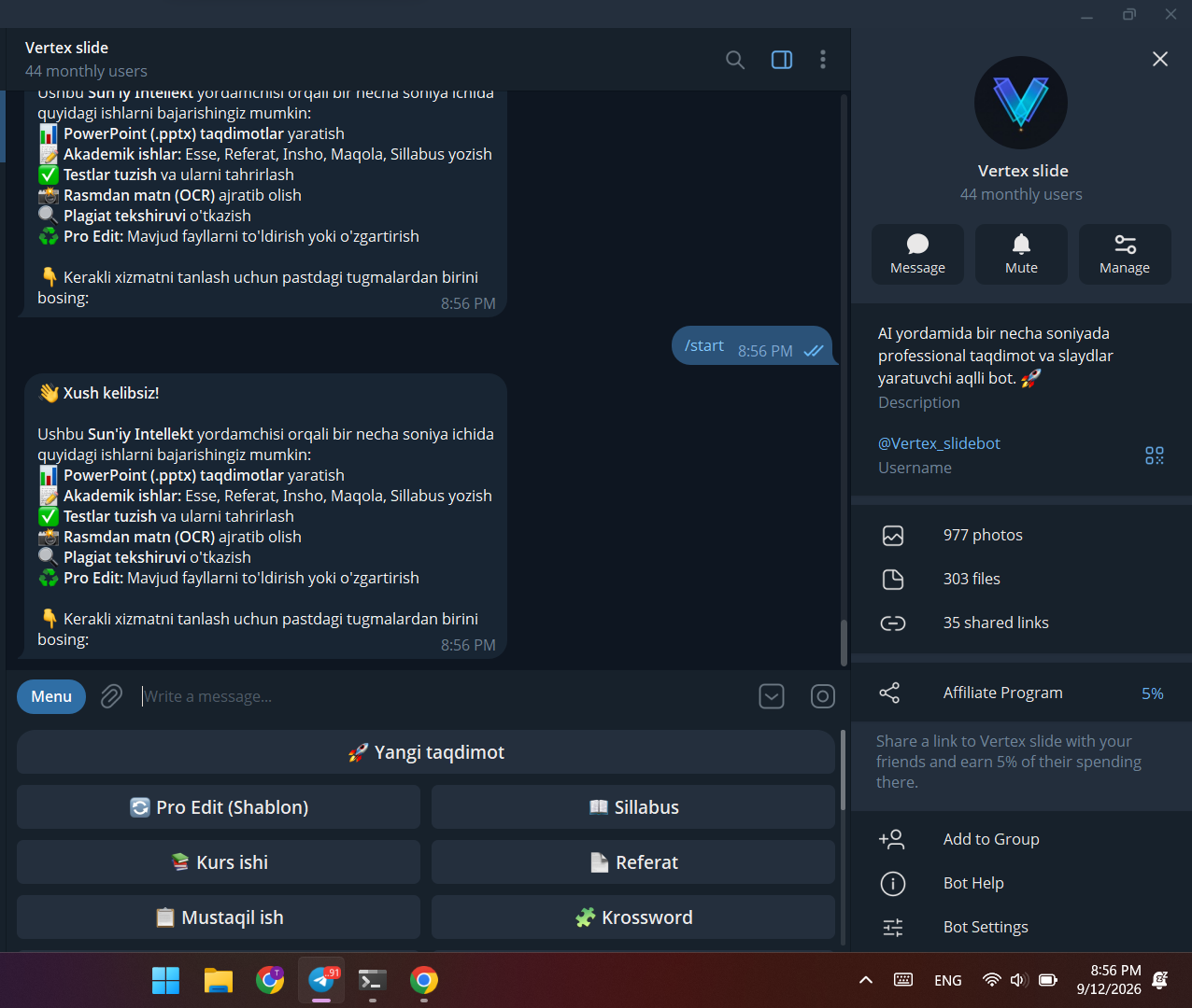 Vertex Bot